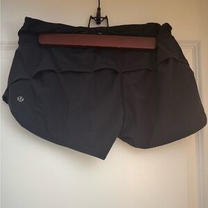 Black Lululemon Speed Up Shorts